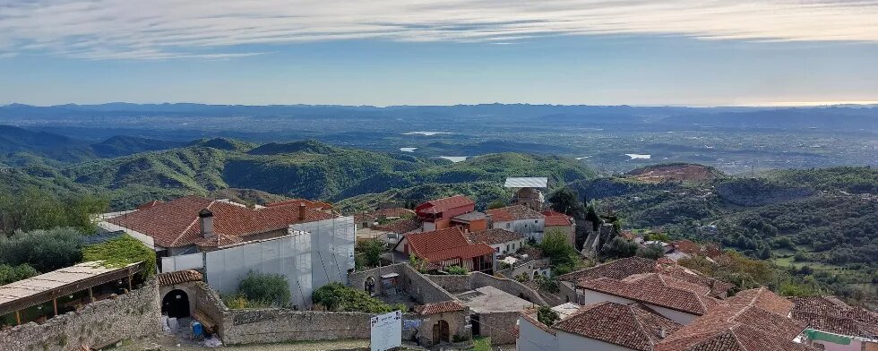 Blick über Albanien